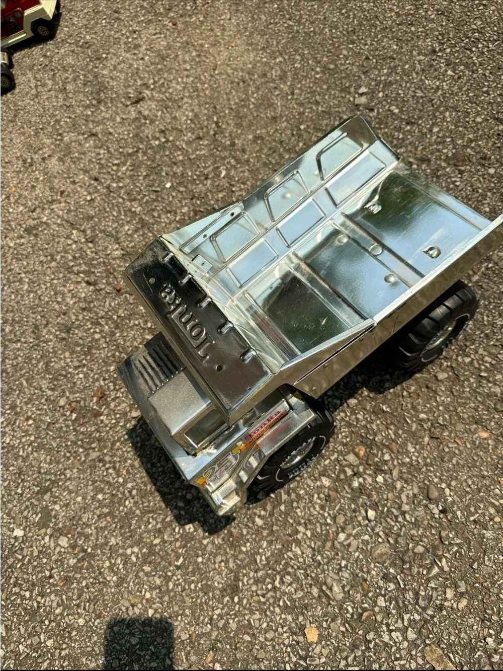 Vintage Tonka 25th Anniversary Silver Edition Dump Truck - Steel